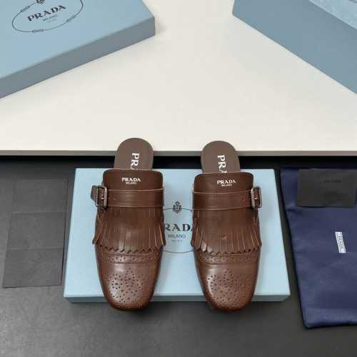 工厂价 顶级品质！Prada 25ss 普拉达走秀款复古布洛克雕花皮鞋系列25年专柜走秀款 复古感时髦满满 随意百搭 时尚休闲 独到味道 轻松驾驭 休闲时髦 两
