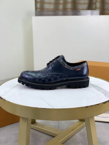 工厂p价p Louis Vuitton 路易登威 Lv男士商务休闲皮鞋 奢华尊贵全部采用进口原版牛皮 只为打造更为舒适的穿着体验 鞋面 原版高端小牛皮进口柔软牛