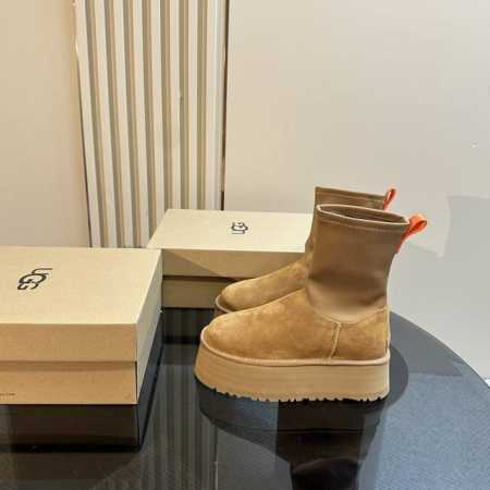 顶级品质 UGG经典系列全新升级厚底雪地靴 check 你的随性复古棕色系look，点亮街头拿捏 潮酷不费力~厚底铅笔靴 大橘底一秒蹬厚底TAZZ秋冬装备齐活， - 点击图像关闭