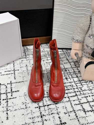 顶级品质 GUIDI 310系列 BACK ZIP LEATHER BOOTS 全手工工艺，水洗马皮 纯手工打造， 独特水染工艺，原版1:1复刻顶级版本！ 原版
