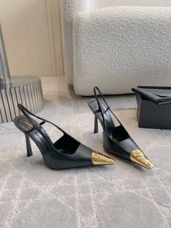 出厂价 SAINT LAUREN* YSL 杨树林新款金属头高跟鞋 小姐姐的美丽尤物高跟鞋 优雅迷人性感 女人味十足 鞋面牛皮 内里垫脚羊皮 意大利真皮大底 跟 - 点击图像关闭