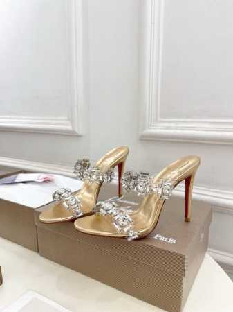 christian Louboutin路铂廷Cl 红底鞋 25Ss最新Just Jewel透明带水晶钻高跟拖鞋系列 魅惑华丽的顶级硬货上新 bs明星同款 平台主 - 点击图像关闭
