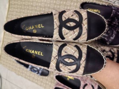 橙子出厂价P Chanel 香奈儿经典款 草编渔夫鞋 一脚蹬乐福鞋 码数：34-42