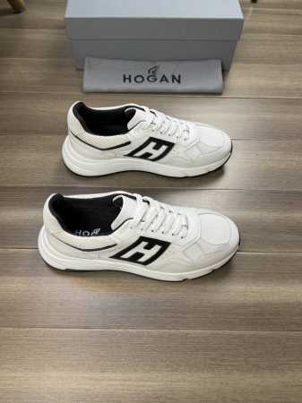 Hogan 霍根 -高端品质 原单 -鞋面：丝绸小牛皮、反绒小牛皮、鞋身镂空′H′图腾 -内里：品牌网帆布、垫脚；水染牛皮 -大底：超轻tpu 橡胶；双色成型大 - 点击图像关闭