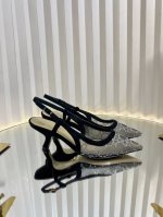 Dio R Ss25 New Arrival cd 25春夏璀璨星河系列新品高跟鞋 网纱鞋面 搭配经典藤格纹水钻 Blingbling地闪耀 太美啦 专柜除了贵