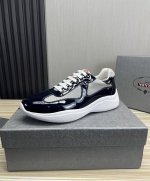 工厂p价 prad*普拉达 专柜爆款男鞋，官网1:1制作，高品质出货进口牛漆皮拼接舒适网料，牛皮内里原厂特供原版底，38-44