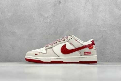 400 現貨 终端放店 Xc版 Nike Sb Dunk Low X Supreme 蛇年限定 白红小钩满天星 纯原大厂出品 极力推荐 原装头层材料 独家版型蒸