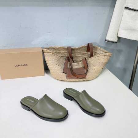 高品质出厂390！小众潮牌Lemaire 2025春夏新款圆头粗跟极简高级包头半拖！ 这双热度直接爆炸啦 太好看的一双啦！极简随意，低调有品，处处散发着迷人的气 - 点击图像关闭