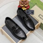 工厂p价 古驰 Gucci 官网男士商务正装皮鞋更新香港专柜同步新款完全一比一复刻出货专柜品质零差距0外均采用进口牛皮配原版五金扣皮内里制作 色 配码 38-4