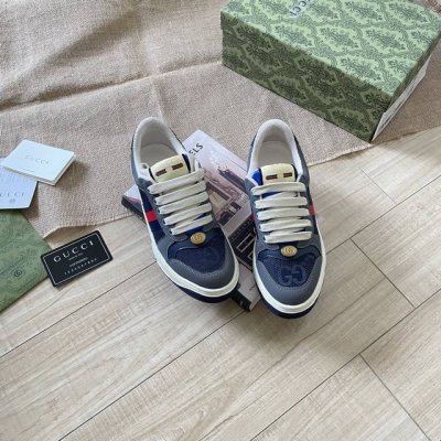 出厂： Gucci 古驰2025顶级专柜 代购系列 官网上新 全球同步 古驰顶级情侣脏脏鞋 情侣鞋 古驰情侣 Gucci鞋控 小红书热搜常客 情侣穿搭Oot D
