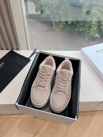 G039现货供应CELINE思琳赛琳厚底面包鞋2024女凯旋门徽标系带356853简单舒服，干净利落，增高显腿细，无论是单穿还是搭配阔腿裤，高街又复古一起来做C - 点击图像关闭