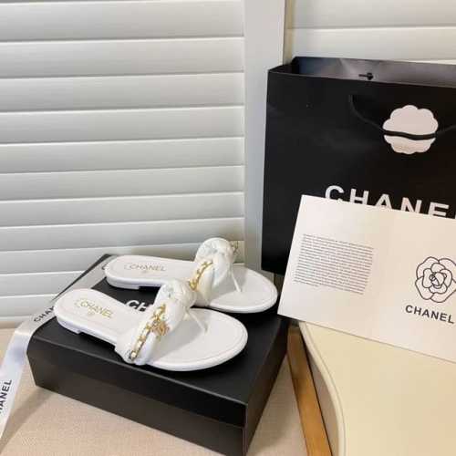 橙子出厂价 Chanrl 香奈儿春夏新款 金属链条人字拖 休闲夹脚拖鞋 码数：35-41