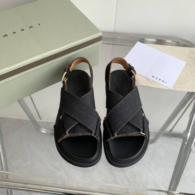 p玛尼凉鞋最高端版Marni 爆拆原版 极度还原 最强版本 舒适度级高 牛仔面料 羊皮内里 大底更厉害了 原版生胶大底麻绳组合 底花有麻绳的 全网独家正确版码数