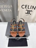高版本出厂 Saint Laurent*～圣罗兰Ysl 25Ss夏季全新走秀款平底凉鞋 全新鞋型 唯有Ysl最懂女人心，不接受反驳，超级无敌女人味神器，女人必备