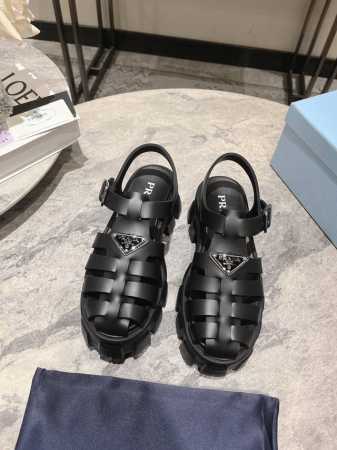 工厂p价 女装女鞋 运动原单普家经典款凉鞋 35-39 34 40 41定制不退换 - 点击图像关闭