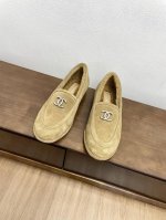 皮里 毛里 ChaneL 24K泰迪乐福鞋 秋冬新款 小香羊羔毛乐福鞋 舒适保暖平底毛毛鞋 秋冬新款单鞋 香奶奶新品乐福鞋 设计简约高级，超级百搭款！双C lo