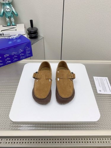 出厂 高版本 25ss德国Birkenstock勃肯 日本限定版 我Boston真皮包头软木拖鞋博肯沙滩 单鞋 真空电镀复古五金扣饰 专柜包装！鞋面：原版牛皮京