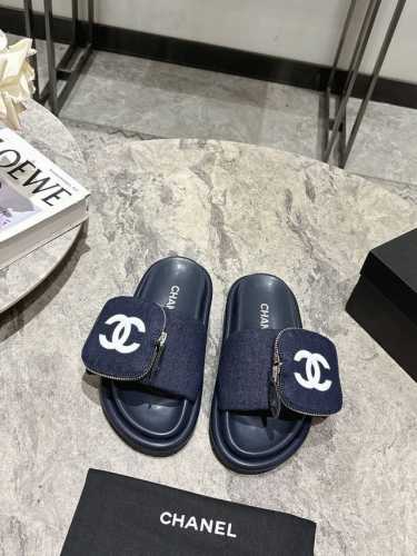 310 Chane*L小香专柜主打最新款带包牛仔拖鞋硬货上新 代购级别！高级感十足！国内外博主刷爆的一款，复古又时髦 上脚美炸了！官网主推款 鞋面:高定制牛仔布