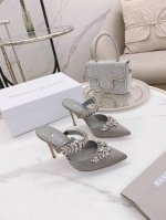 Manolo Blahni*k最高版本 长期做货 21新款LURUM施华洛世奇水钻凉拖 超级超级爱MB这双高跟鞋 钻扣的设计超级美 好想再入不同色 版型超正 做