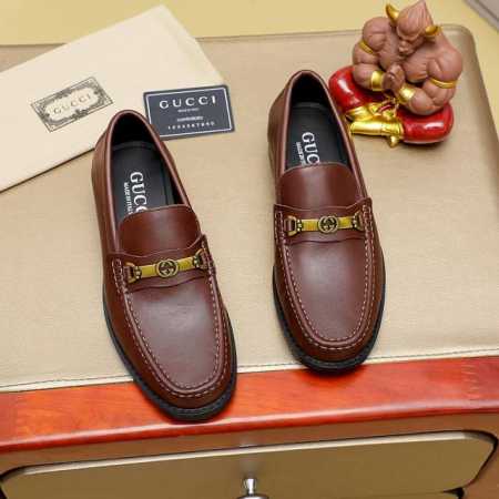 工厂价 古驰 Gucci 官网男士商务正装皮鞋更新香港专柜同步新款完全一比一复刻出货专柜品质零差距0外均采用进口牛皮配原版五金扣皮内里制作，色，配码 38-45 - 点击图像关闭