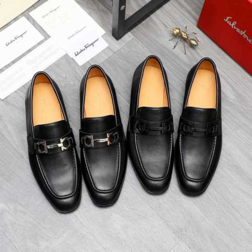 商品商标：Ferragamo 菲拉格慕 ] 商务套脚皮鞋 正码码数: 39-45 商品材料：精选 优质牛皮鞋面 牛皮内里 原版大底