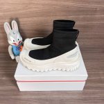 顶级版本Moncler 盟可睐 蒙口 Trailgrip 圆头织物套穿短靴情侣鞋黑白。 原楦数据开发 面料飞织面组合Eva轻量化缓震材料中底Vibram Meg