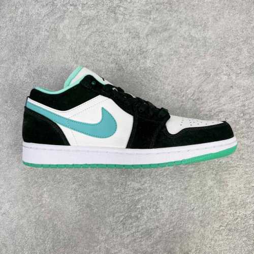 超强福利160 #Ry超级性价比 Air Jordan Aj1 Low 低帮 黑蒂芙尼绿Cq9828-131 全新流水线出品 Dt版本唯一平替选择 市场第二梯队