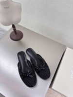 un精品 大网孔 系列拖鞋 小众设计师25发布会新款 单鞋 可爱头 黑色网孔 拖鞋 Untitlab 面料选用小牛漆皮 透气网布 内里舒适羊皮里 原版可回收材质