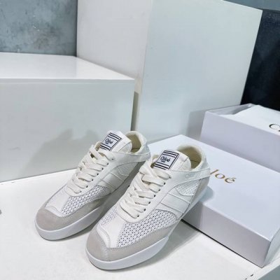 高品质 ！顶级品质Chloe 克洛伊 蔻依 25春夏新款德训鞋休闲鞋板鞋！低帮、高帮系列！ 原版鞋底，全手工穿线，所有的位置刚刚好 ，网红爆款，顶级休闲度假系列