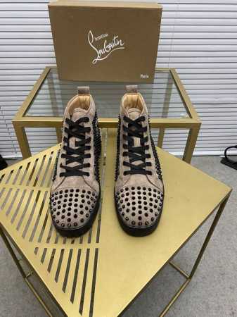 定做款 出厂价 。Christian Louboutin Cl红底鞋 专柜系列，情侣休闲板鞋 独家热款发布活动乳胶垫脚成品大底车线女35-40#男38#-46, - 点击图像关闭