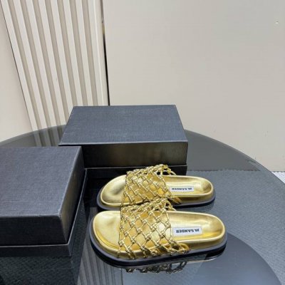 厂价 jilsander 吉尔桑达25Wf春夏 渔网编织镂空拖鞋 太佩服设计师这一季的计设了 一双刻着时髦两字的单鞋 可文艺可时髦 穿搭率实在太高了 镂空编织设