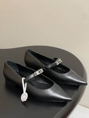 平底 -高跟 -顶级品质 hermes 爱马仕 H家25S早春新款 Kelly扣芭蕾舞鞋玛丽珍平底单鞋 Kiara系列尖头猫跟高跟鞋 尖头设计经典且时尚 能够在