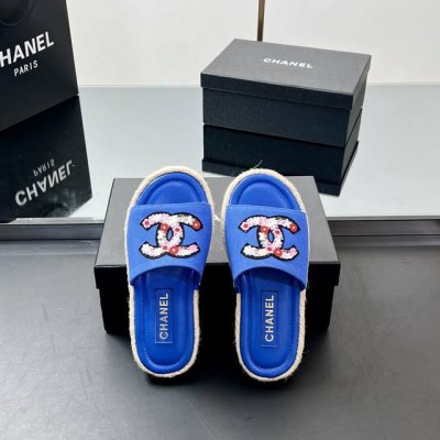 厂价 高版本 Chanel香奈儿电绣双C的Logo编织 渔夫拖鞋 一字拖鞋 专柜原版开发 正品工艺 鞋正中的双C Logo点缀恰到好处 简约大方. 羊皮面小香拖