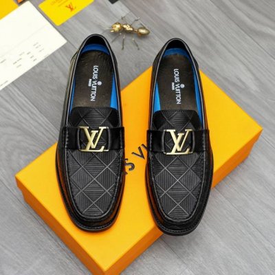 商品商标 Louis Vuitton 路易威登 商务套脚皮鞋 正码码数 38-45 商品材料 精选 优质牛皮竖紋鞋面 牛皮内里 原版大底