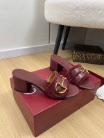 gucci古奇 2025 g家2025春夏新品 专柜最新走秀爆款马衔扣中跟拖鞋系列 鞋面 牛皮+老花 牛皮+羊猄 内里 羊皮里 大底 意大利真皮大底 跟高 5.