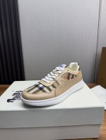 工厂p价 Burberry 巴宝莉 高端品质 原单 鞋面 进口品牌图腾布匹 鞋舌品牌布标 内里 牛皮内里 垫脚 水染牛皮 大底 超轻Tpr橡胶成型大底 超高品控