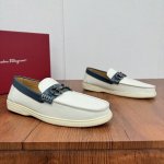 工厂P价 Ferragam菲拉格慕新款男士驾车鞋，一脚蹬百搭软皮乐福鞋清凉来袭！面料采用全进口牛皮，看得见的质感，重工车线，内里本染小牛皮，标配Logo牛皮垫脚