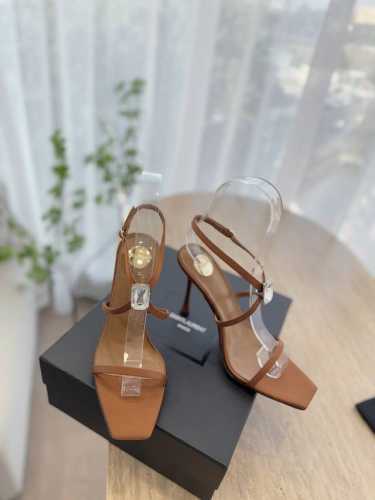 高版本出厂 SAINT LAUREN* 圣罗兰ysl 25ss 春夏全新走秀款大水钻高跟鞋凉鞋唯有YSL最懂女人心，不接受反驳，超级无敌女人味神器，女人必备 z