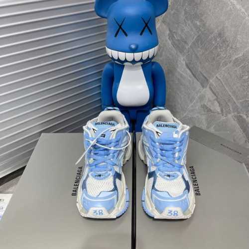 新货巴黎7.0 Bal*Nciag X Kith X复古野跑姥爹潮流百搭慢跑鞋 全球限量 600 双 巴黎全新联名款 全部采用原档案原楦数据开发 1:1比例克重