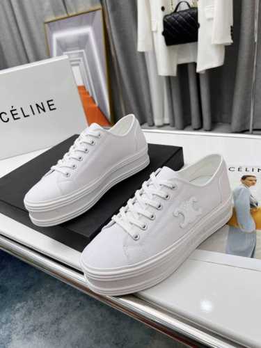 260 Celine 赛琳 2025 春夏款拼皮帆布鞋 简单 舒服 干净 就这你以为Hedi设计的只是普普通通的球鞋吗他有注入自己的时髦巧思厚底鞋设计是为了穿阔