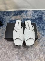 橙子出厂价p Alexander Wang 亚力山大王 方头平底拖鞋 交叉带休闲凉拖 女王的绝佳搭配！舒服感爆棚，美是真的美，真的很Sexy～很特别！ 码数：3