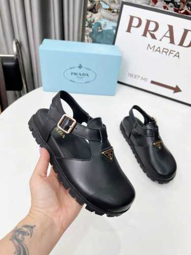 PRADA 25ss普拉达经典三角标乐福鞋系列 简约极致 size：35-42 工厂价