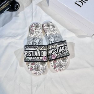 橙子出厂价p dior 迪奥 2025新花色 字母刺绣拖 一字拖 平底拖鞋 码数 35-42