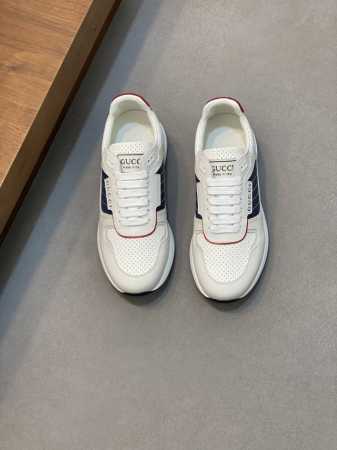 Gucci 古驰 -高端品质 原单 -鞋面 纳帕小牛皮 荔纹小牛皮 电脑刺绣品牌图腾 -内里 水染牛皮 -大底 超轻Tpu 橡胶 双色成型大底 -超高品控 做工 - 点击图像关闭
