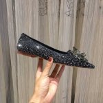 工厂p价 女装女鞋 运动原单黑银色钻跟高10.5Cm+6.5Cm和平底3种选择 为什么不断货？此款主打是婚鞋 上图必卖款最新实拍Baby同款 2018最新Jim