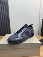 工厂p价 giorgio Armani阿玛尼 官网爆款热卖 原版1:1出货 原版牛皮拼接 牛里 原版轻便发泡大底码数:39 40 41 42 43 44 45订