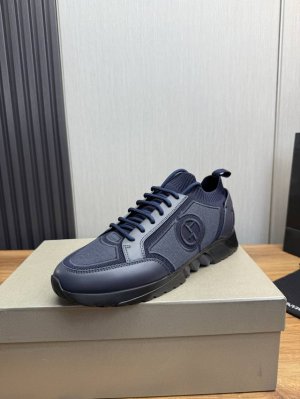 工厂p价 giorgio Armani阿玛尼 官网爆款热卖 原版1:1出货 原版牛皮拼接 牛里 原版轻便发泡大底码数:39 40 41 42 43 44 45订