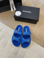 发泡大底版本 Chanel 24新款羊毛魔术贴凉鞋系列 秋冬羊毛系列版本 高版本 内里全羊毛 Size:35-39 其他码数定做