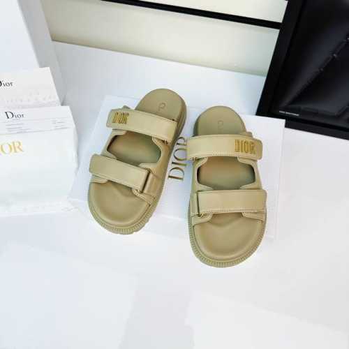 皮面卡其 310 Dior2025Act系列凉鞋震撼来袭 原版1：1拆解，楦头、格板完美复刻正品 原版开模五金，橡胶组合大底 鞋型极其舒适百搭 今夏小仙女必入单