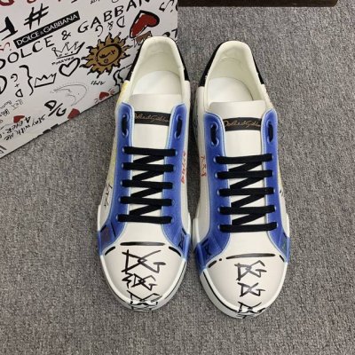 DG 男士休闲鞋，高端品质，专柜同步，版型对比原版，鞋面进口牛皮配3D打印和手绘工艺，内里垫脚全牛皮，精致奢华，码数：38–45 45订做 ，